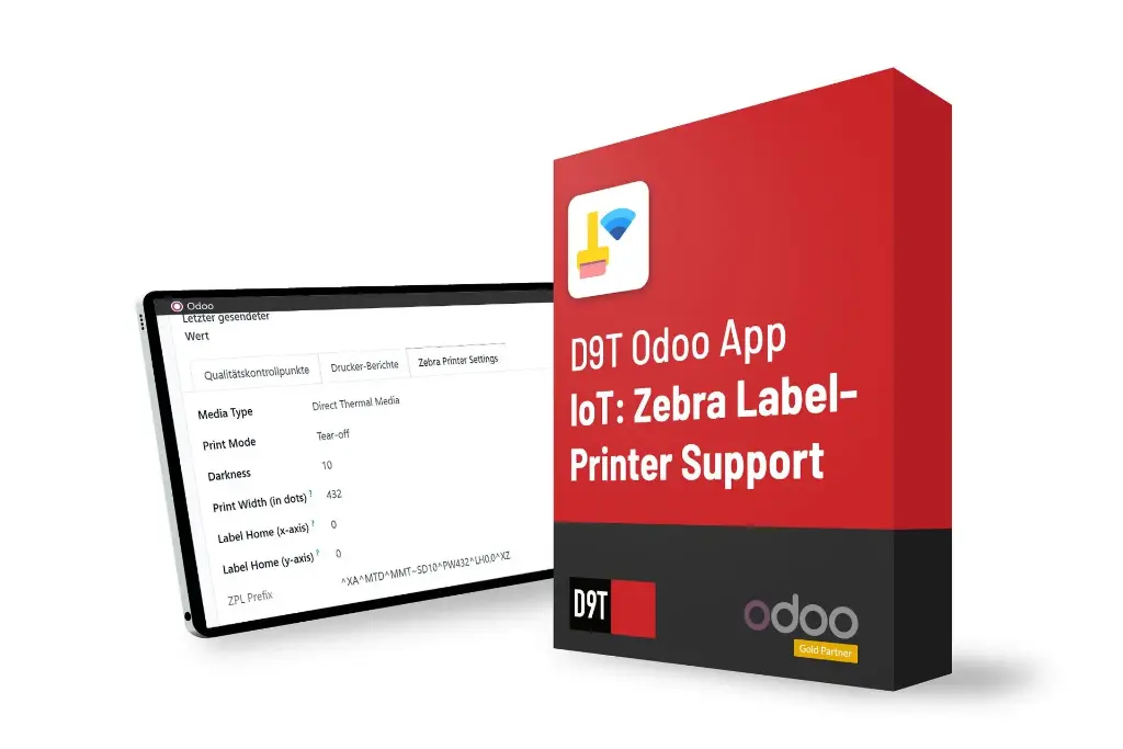 D9T Odoo App: IoT: Zebra Labelprinter Support
